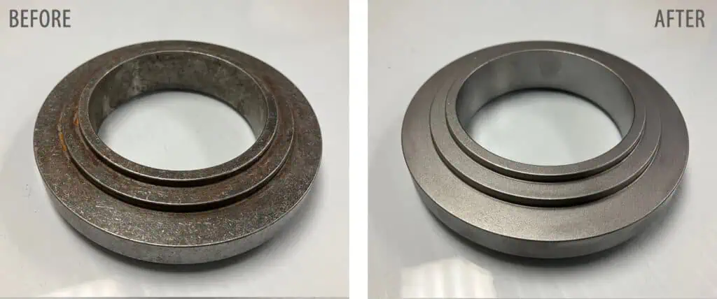 finishing a deburring metal parts